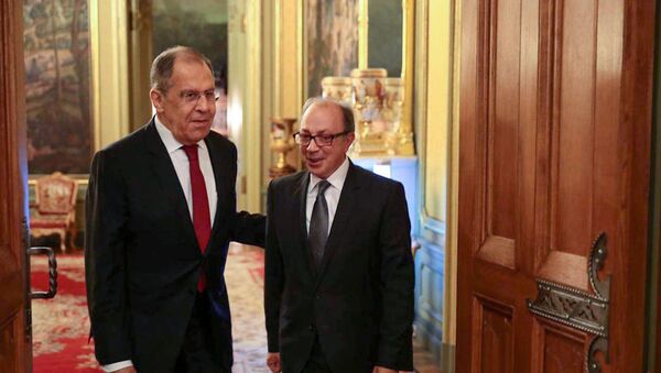Встреча министров иностранных дел Армении и России Ара Айвазяна и Сергея Лаврова (1 апреля 2021). Москвa - Sputnik Армения