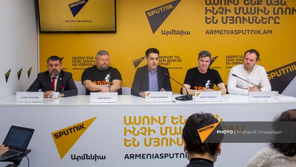 Пресс-конференция, посвященная записи всех 9 симфоний Людвига Ван Бетховена (2 апреля 2021). Еревaн - Sputnik Արմենիա