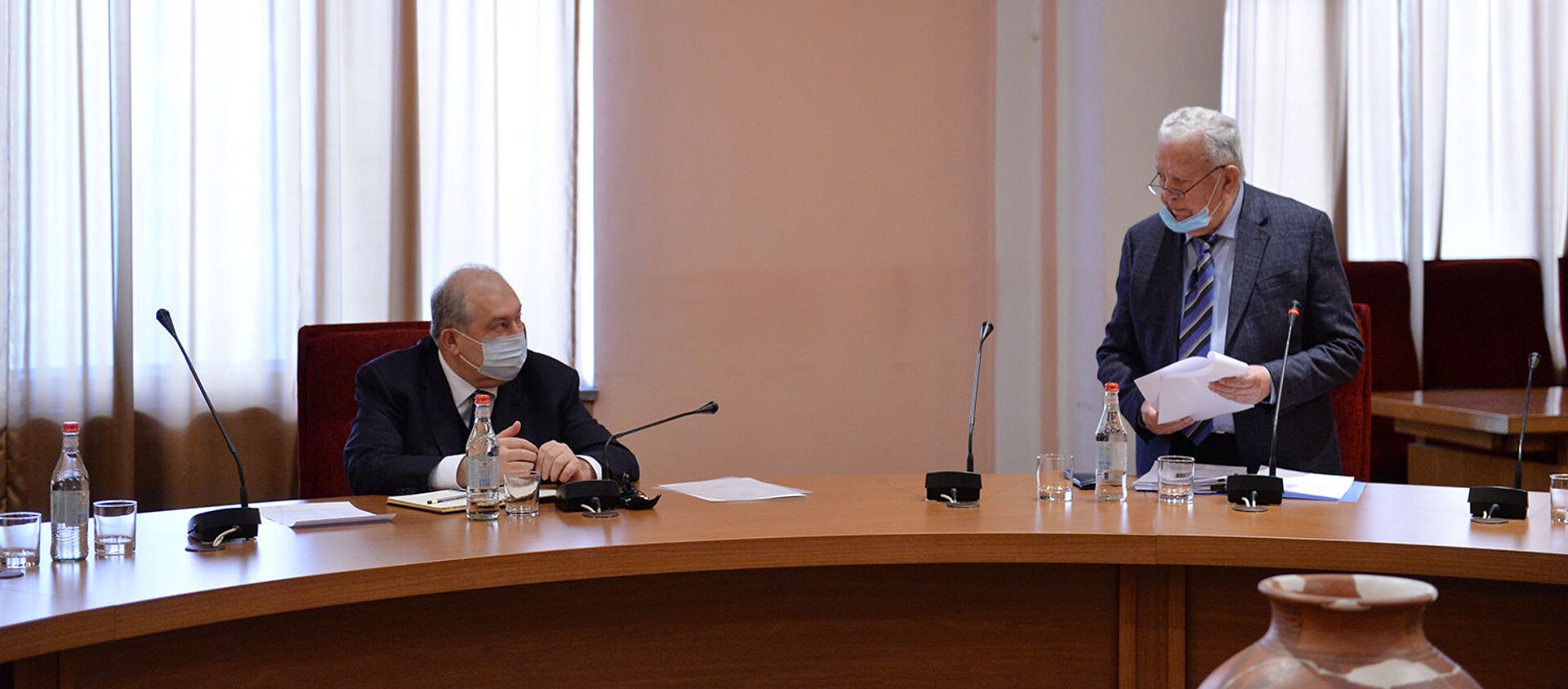 Президент Армен Саркисян принимает участие на заседании Совета НАА (8 апреля 2021). Еревaн - Sputnik Արմենիա, 1920, 08.04.2021