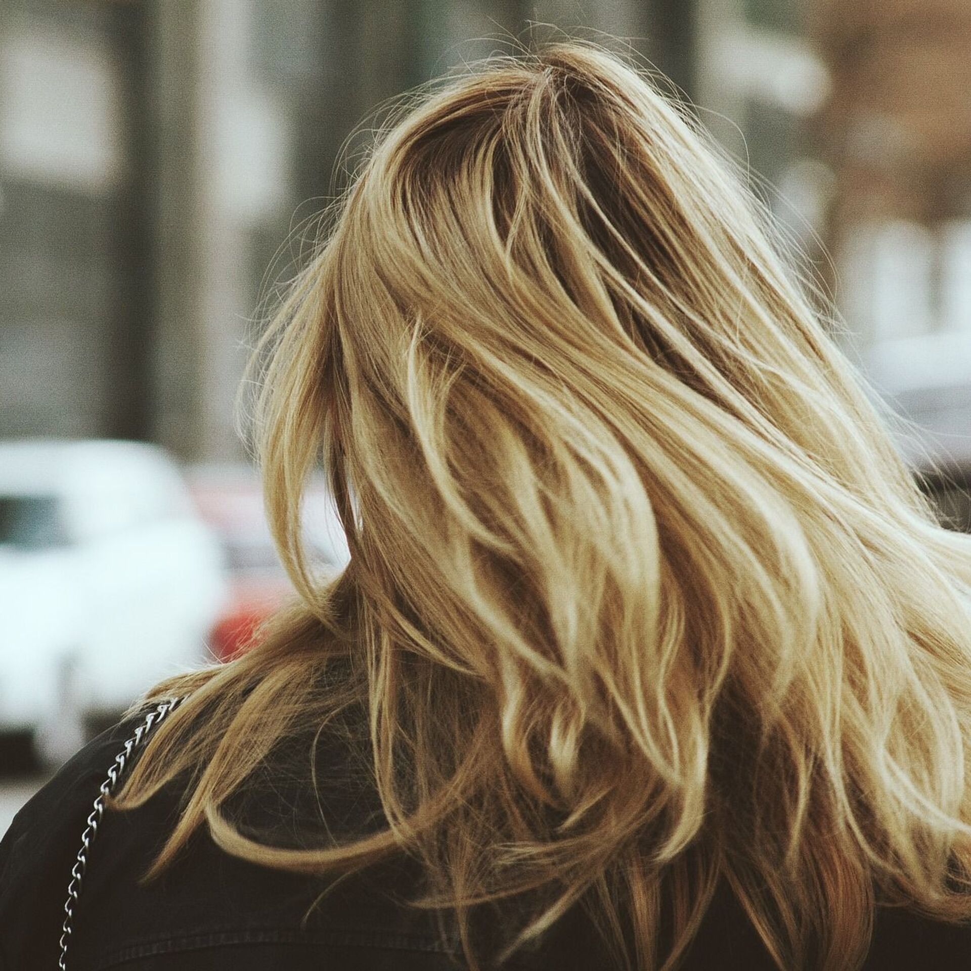 Фотография на тему Молодая красивая блондинка на улице | PressFoto