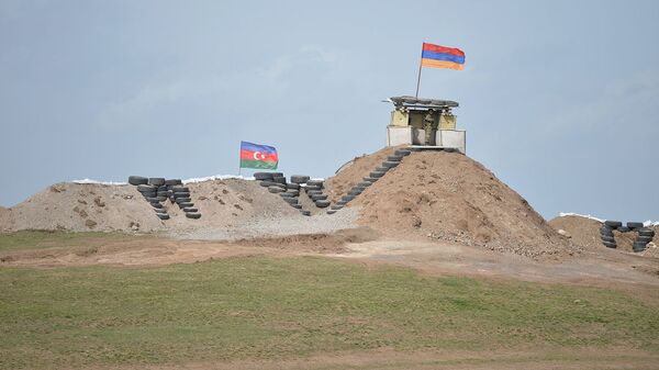 Военные посты на армянсо-азербайджанской границе - Sputnik Արմենիա