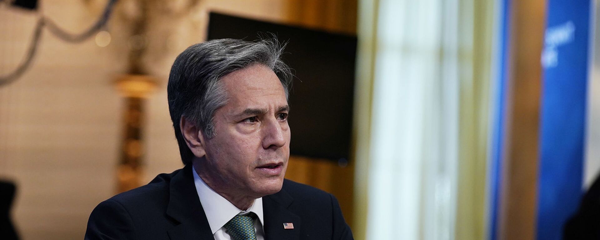  Госсекретарь США Энтони Блинкен во время виртуального саммита лидеров по климату (22 апреля 2021). Вашингтон - Sputnik Армения, 1920, 30.07.2023