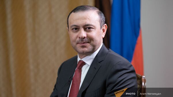 Секретарь Совета безопасности Армении Армен Григорян во время интервью агентству Sputnik Армения - Sputnik Արմենիա