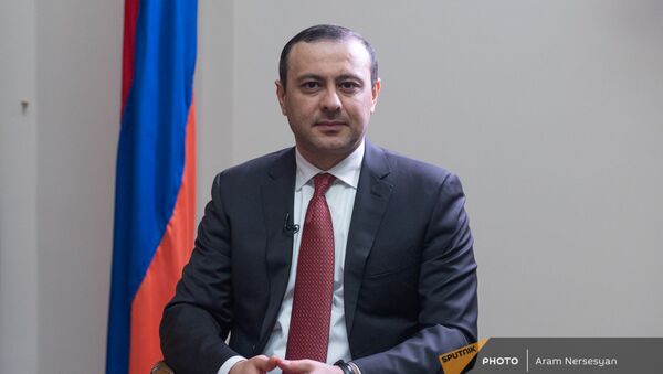 Секретарь Совета безопасности Армении Армен Григорян во время интервью агентству Sputnik Армения - Sputnik Արմենիա