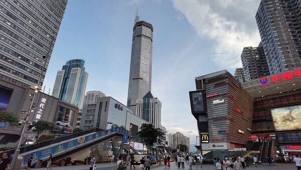300-метровая площадь SEG Plaza (в центре) в Шэньчжэне, Китай - Sputnik Արմենիա
