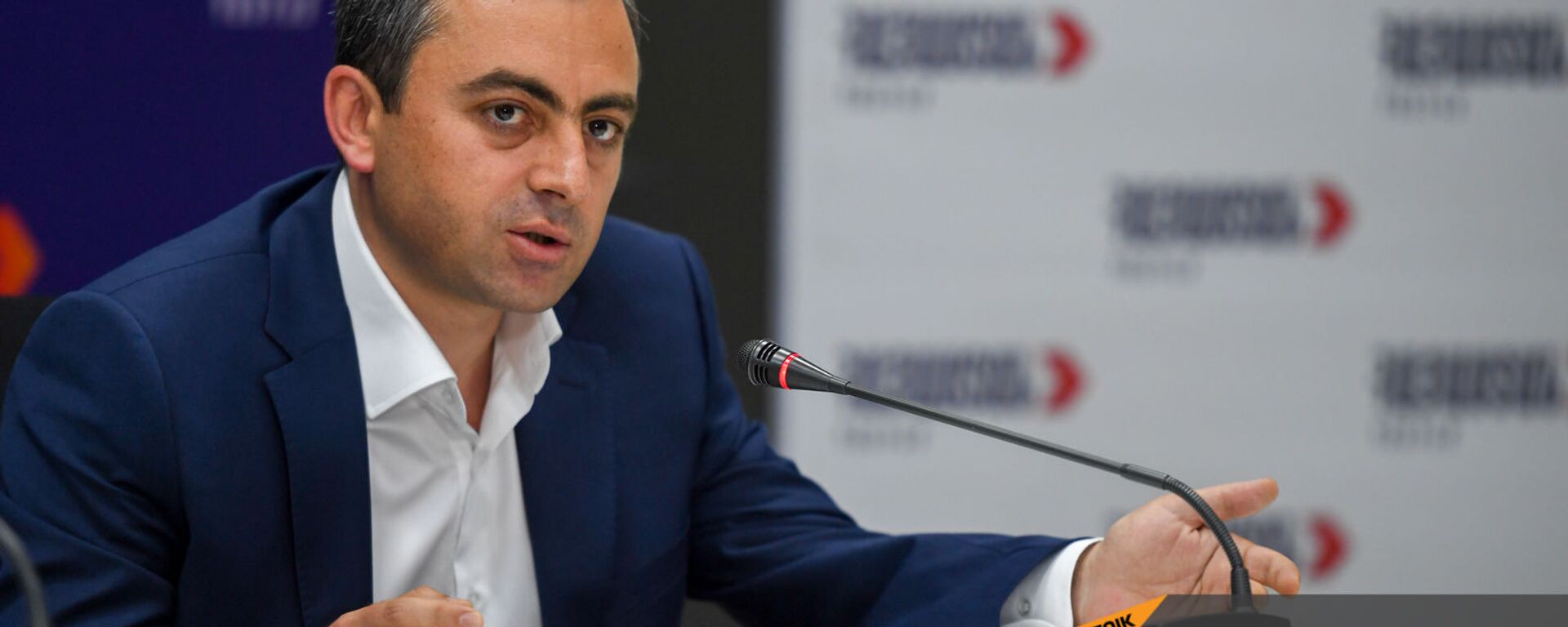 Ишхан Сагателян на пресс-конференции лидеров блока Айастан (25 мая 2021). Еревaн - Sputnik Армения, 1920, 02.06.2021