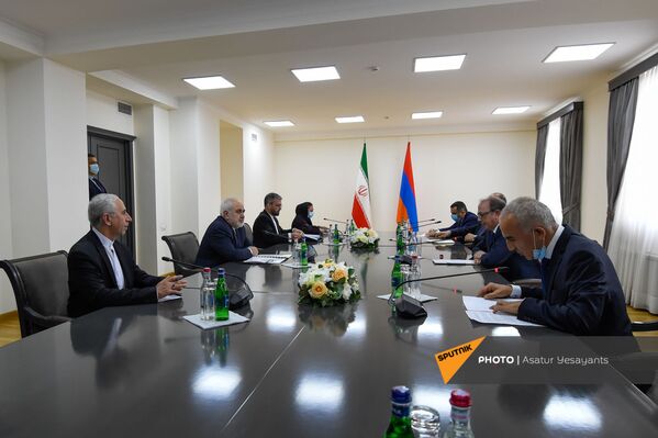 ՀՀ արտգործնախարար Արա Այվազյանի ու Իրանի արտգործնախարար Մոհամմադ Ջավադ Զարիֆի հանդիպումը ՀՀ արտգործնախարար Արա Այվազյանի ու Իրանի արտգործնախարար Մոհամմադ Ջավադ Զարիֆի հանդիպումը - Sputnik Արմենիա