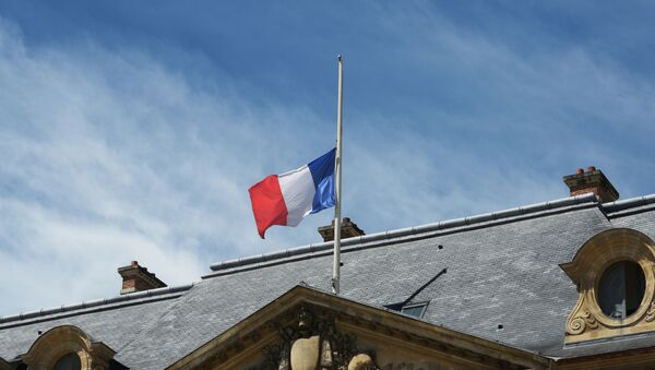 Государственный флаг Франции на здании министерства юстиции - Sputnik Армения