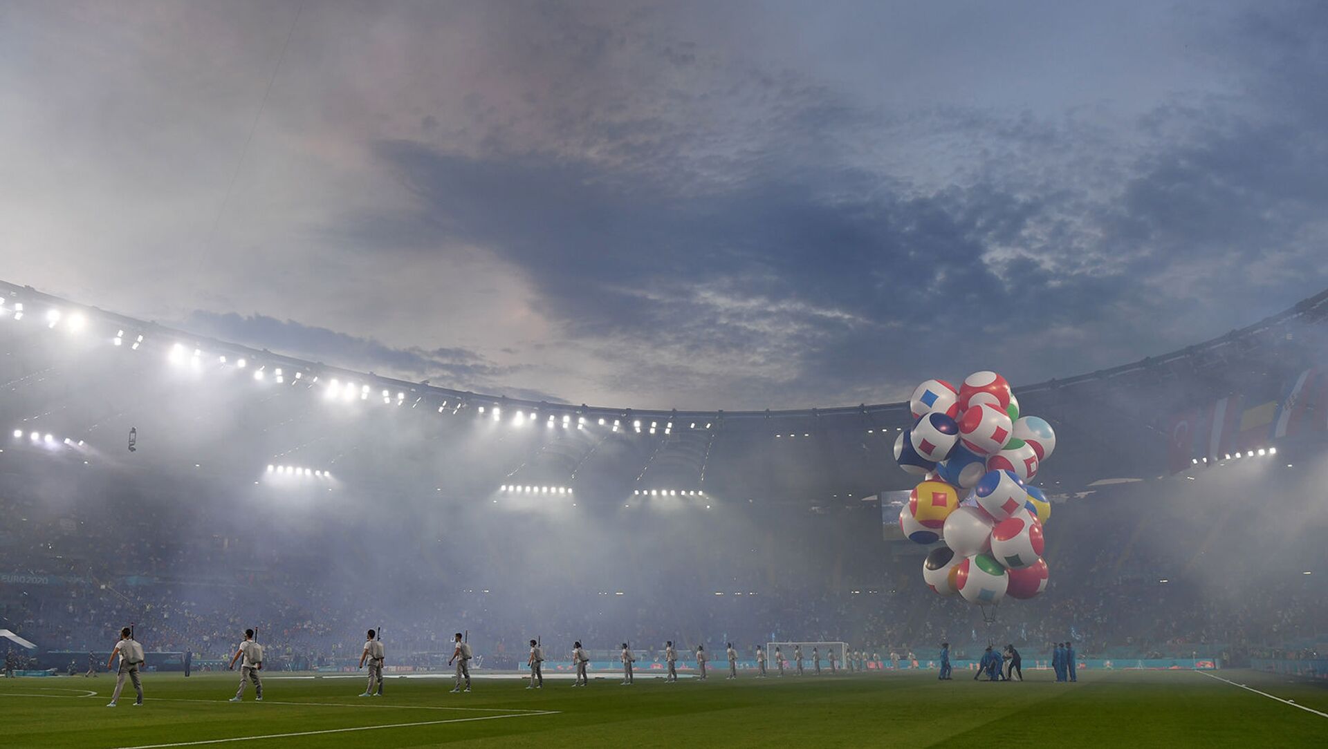 Церемония открытия Чемпионата Европы по футболу Евро-2020 на Олимпийском стадионе (11 июня 2021). Рим - Sputnik Արմենիա, 1920, 12.06.2021