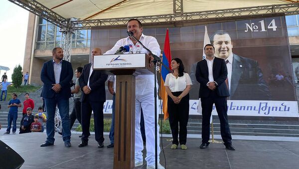 Предвыборная агиткампания партии Процветающая Армения в Ширакской области (15 июня 2021). Гюмри - Sputnik Արմենիա
