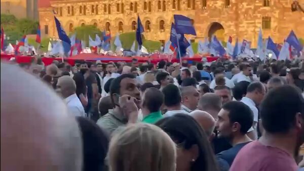 Митинг блока Армения на площади Республики - Sputnik Армения