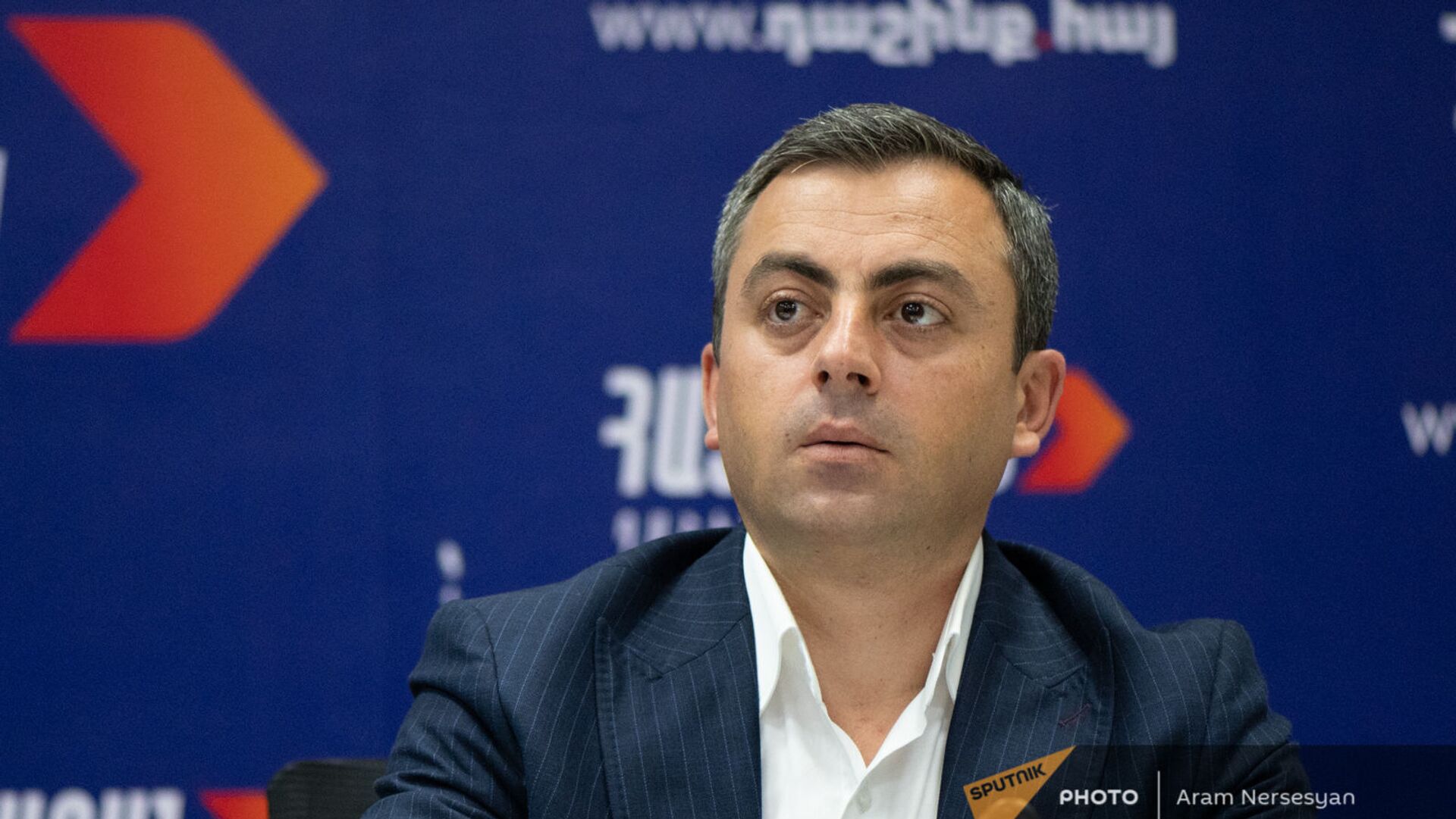 Ишхан Сагателян на пресс-конференции лидеров блока Айастан (22 июня 2021). Еревaн - Sputnik Армения, 1920, 22.04.2022