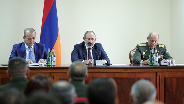 И.о. премьер-министра Никол Пашинян принял участие в торжественном заседании, посвященном Службе национальной безопасности (1 июля 2021). Еревaн - Sputnik Армения