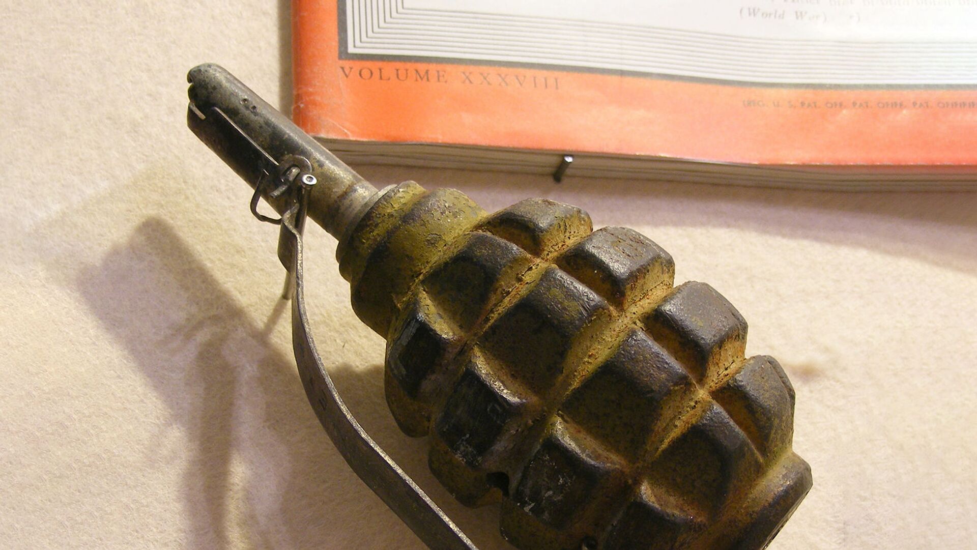 Ручная противопехотная оборонительная граната Ф-1 (лимонка) - Sputnik Армения, 1920, 26.07.2021