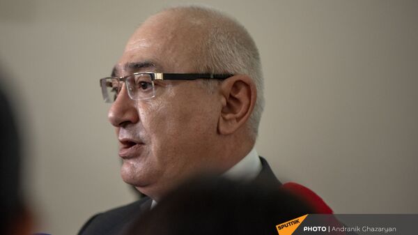 Председатель ЦИК Тигран Мукучян отвечает на вопросы журналистов (22 июля 2021). Еревaн - Sputnik Արմենիա