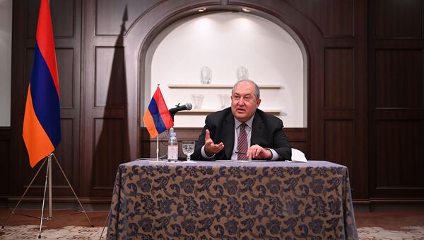 Президент Армен Саркисян встретилкся с представителями армянской диаспоры в Японии (26 июля 2021). Токио - Sputnik Армения