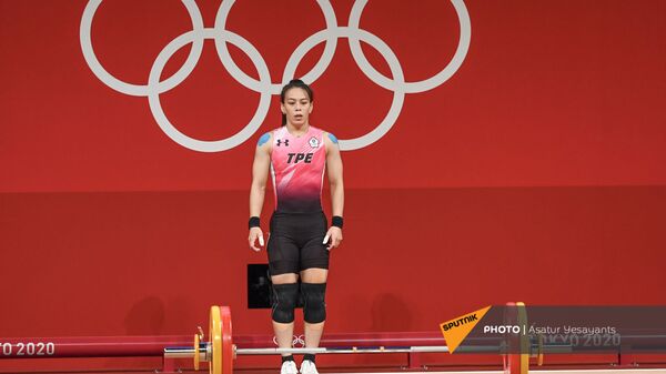 Штангистка Куо Синчунь из Тайваня на Олимпийских играх в Токио (27 июля 2021). Япония - Sputnik Армения