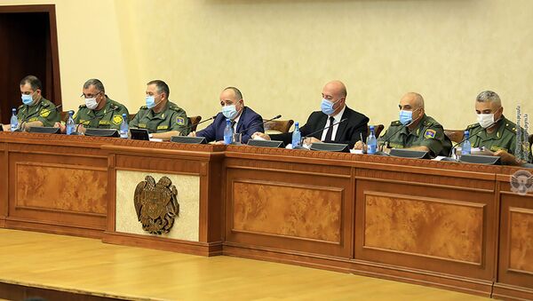 Заседание коллегии при министре обороны в административном комплексе Министерства обороны (5 августа 2021). Еревaн - Sputnik Արմենիա
