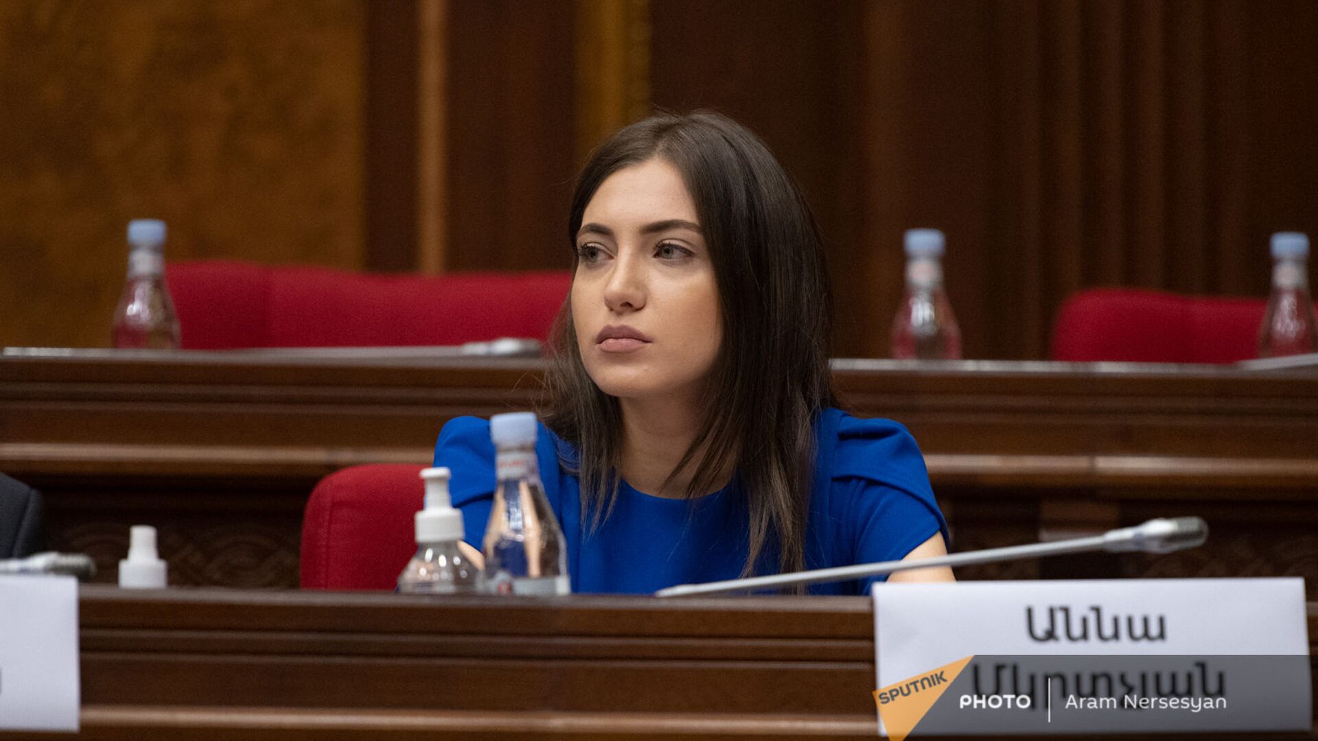Анна Мкртчян на первом заседании парламента Армении (2 августа 2021). Еревaн - Sputnik Արմենիա, 1920, 24.08.2021