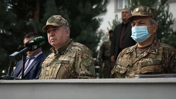 Визит министра обороны Аршака Карапетяна в 3-ю воинскую часть - Sputnik Արմենիա