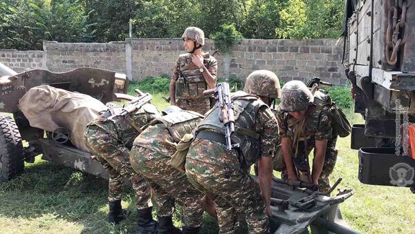 Учебная тревога в одной из воинских частей Армении - Sputnik Արմենիա