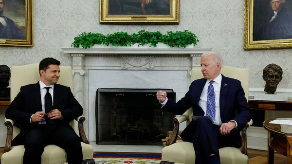 Встреча президентов США и Украины Джо Байдена и Владимира Зеленского в Овальном кабинете Белого дома (1 сентября 2021). Вашингтон - Sputnik Արմենիա