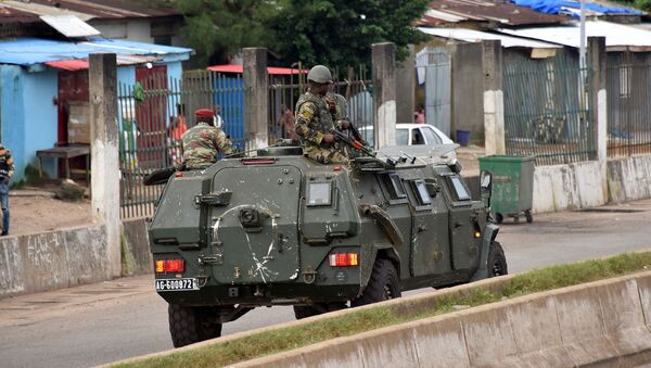 Военнослужащие Вооруженных сил Гвинеи в центральном районе Конакри после утренней стрельбы (5 сентября 2021). Гвинея - Sputnik Արմենիա
