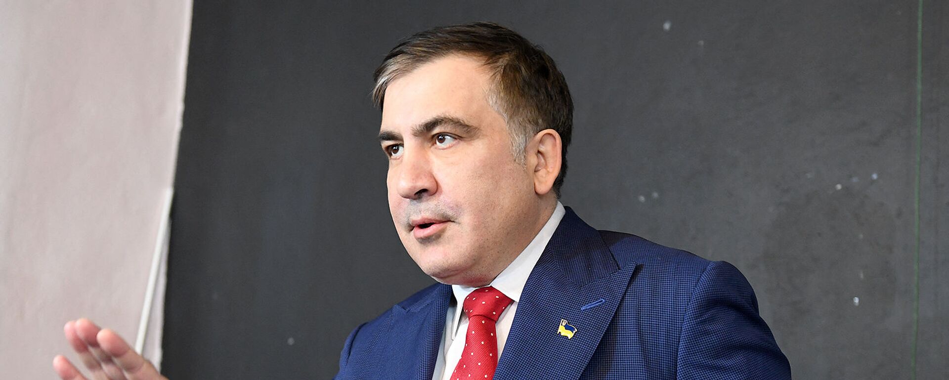 Бывший президент Грузии Михаил Саакашвили на пресс-конференции (13 февраля 2018). Варшава - Sputnik Армения, 1920, 29.10.2021