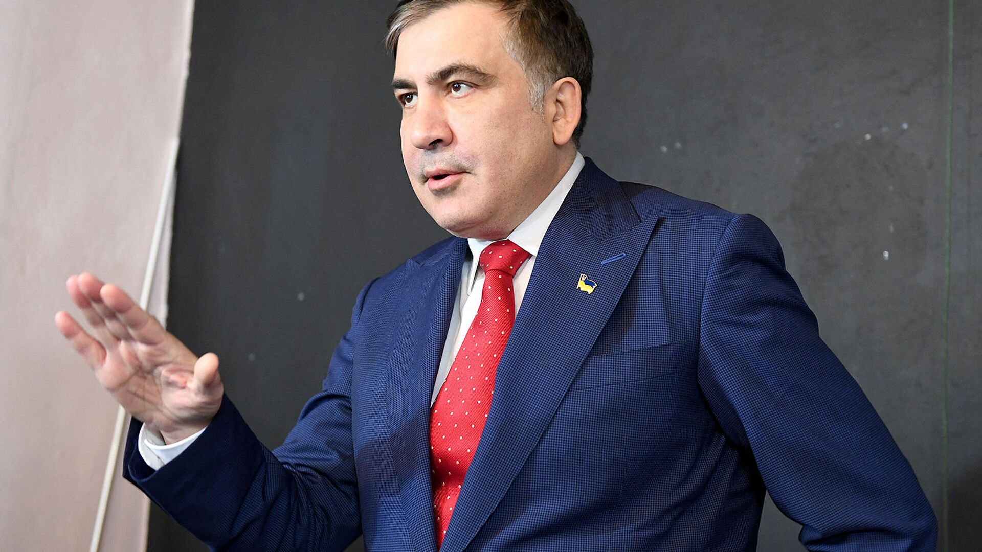 Бывший президент Грузии Михаил Саакашвили на пресс-конференции (13 февраля 2018). Варшава - Sputnik Армения, 1920, 21.03.2022