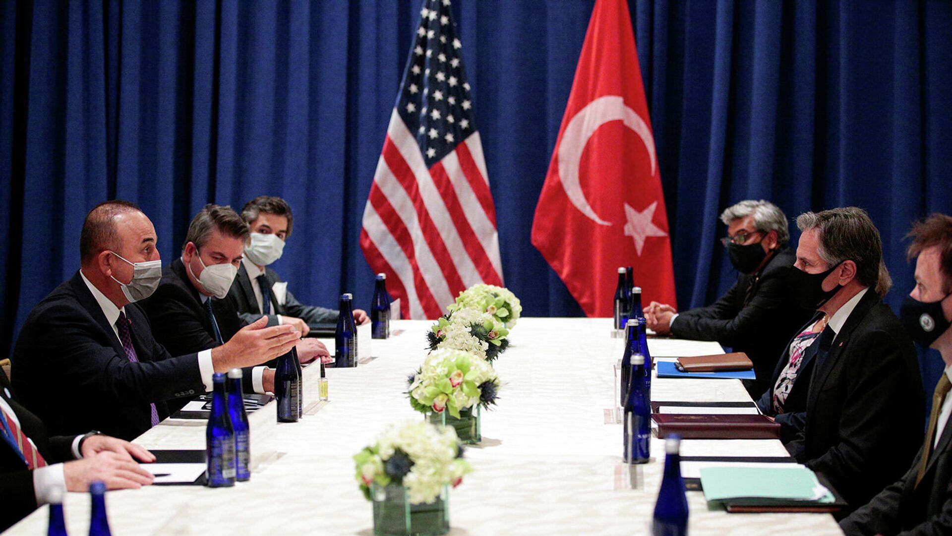 Միացյալ Նահանգների և Թուրքիայի արտաքին քաղաքական գերատեսչությունների ղեկավարները երկարատև զրույց են ունեցել։ - Sputnik Արմենիա, 1920, 22.09.2021