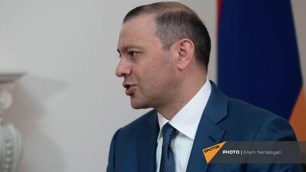 Секретарь Совета безопасности Армении Армен Григорян во время интервью агентству Sputnik Армения - Sputnik Армения