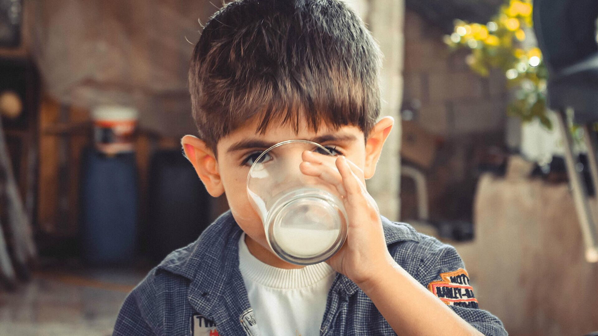 Мальчик пьет молоко - Sputnik Армения, 1920, 30.09.2021