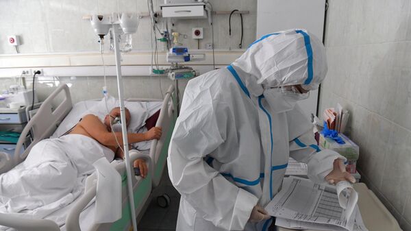 Лечение больных с коронавирусом в Москве в ГКБ №52 - Sputnik Армения