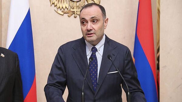 Официальный прием в посольстве Армении в России в честь официального визита делегации НС в Россию - Sputnik Արմենիա