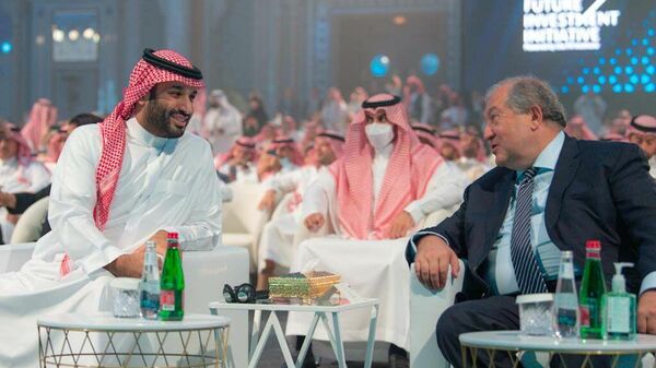 Президент Армен Саркисян посетил 5-й форум Будущая Инвестиционная инициатива в рамках визита в Саудовскую Аравию - Sputnik Արմենիա