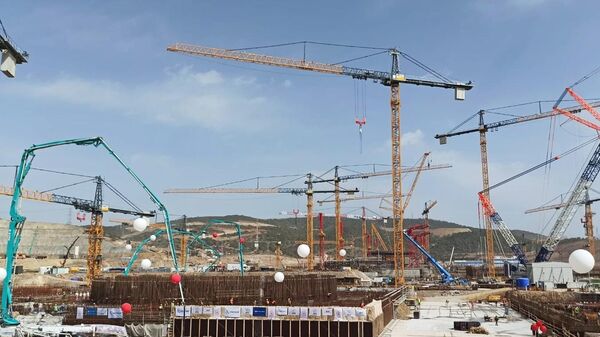 Начало строительства третьего блока АЭС Аккую в Турции - Sputnik Армения
