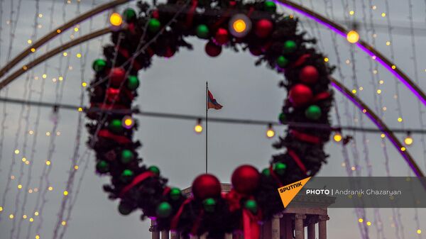 Рождественская ярмарка в парке 2750-летия Еревана - Sputnik Армения