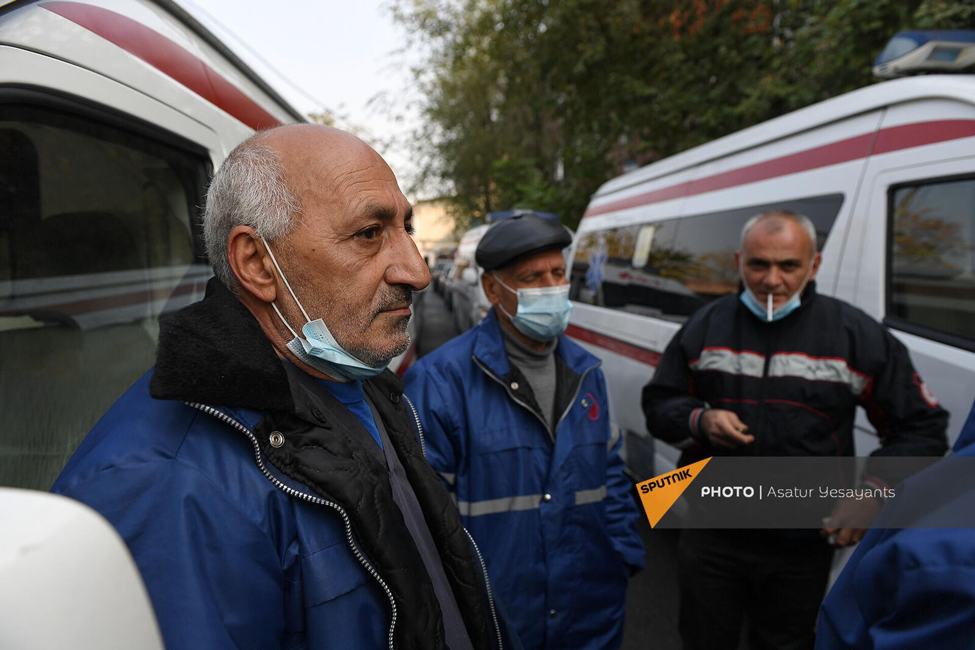 «Շտապ օգնության» ծառայության վարորդների բողոքի ակցիան (2 նոյեմբերի, 2021թ․)․ Երևան «Շտապ օգնության» ծառայության վարորդների բողոքի ակցիան (2 նոյեմբերի, 2021թ․)․ Երևան - Sputnik Արմենիա, 1920, 02.11.2021