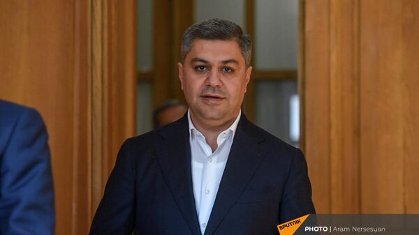 Артур Ванецян на заседании комиссии по евразийской интеграции парламента Армении (4 ноября 2021). Еревaн - Sputnik Армения