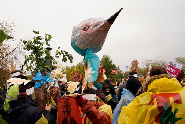 Акция протеста во время Конференции ООН по изменению климата (COP26) в Глазго. - Sputnik Армения
