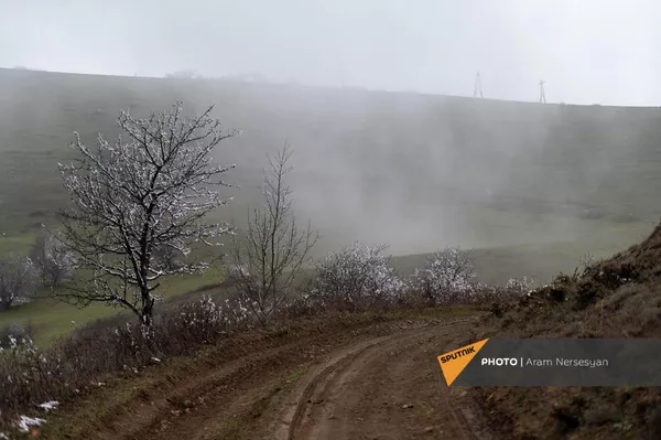 Зеленые луга соседствуют здесь со снежным покровом. - Sputnik Армения