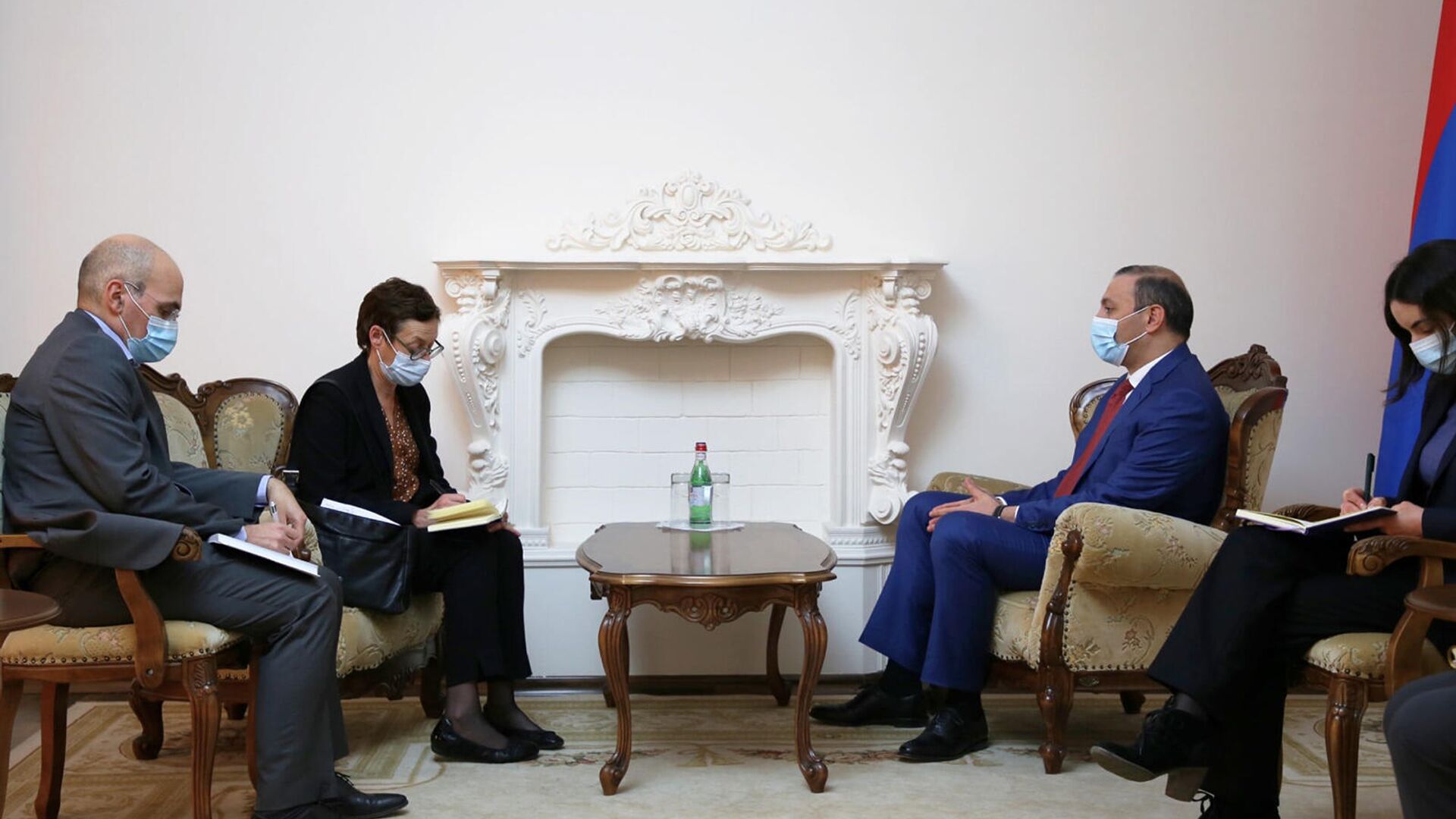 Секретарь Совбеза Армен Григорян встретился с послом Франции в Армении Анн Луон (16 ноября 2021). Еревaн - Sputnik Армения, 1920, 16.11.2021