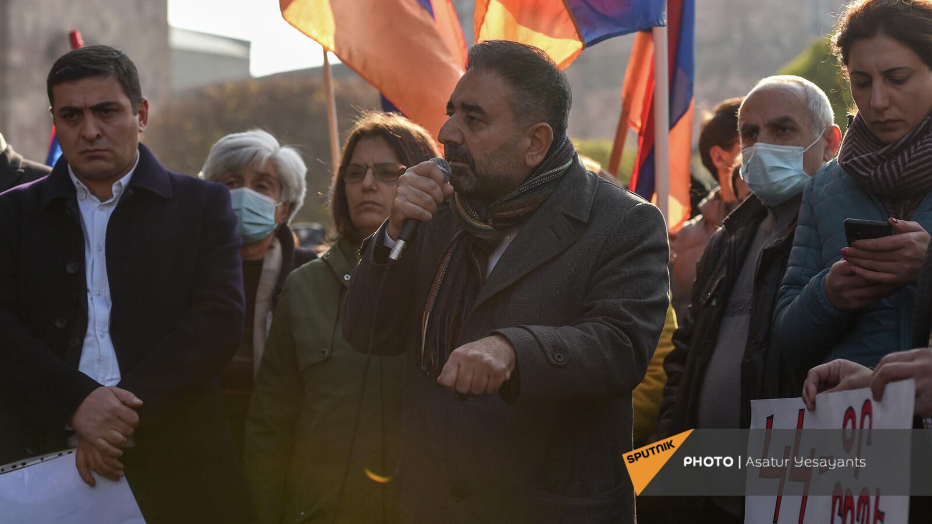 Активисты движения 5165 на площади Республики (22 ноября 2021). Еревaн - Sputnik Армения, 1920, 22.11.2021