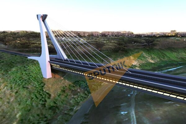 Трехмерная модель нового моста через Разданское ущелье от АО Метрогипротранс - Sputnik Армения