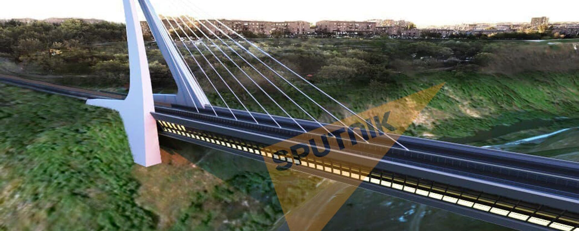 Трехмерная модель нового моста через Разданское ущелье от АО Метрогипротранс - Sputnik Армения, 1920, 22.11.2021