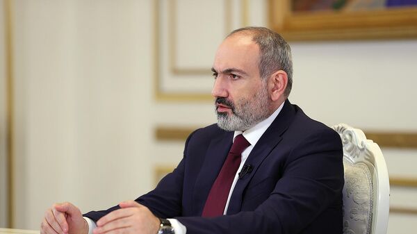 Премьер-министр Никол Пашинян во время онлайн пресс-конференции (23 ноября 2021). Еревaн - Sputnik Армения