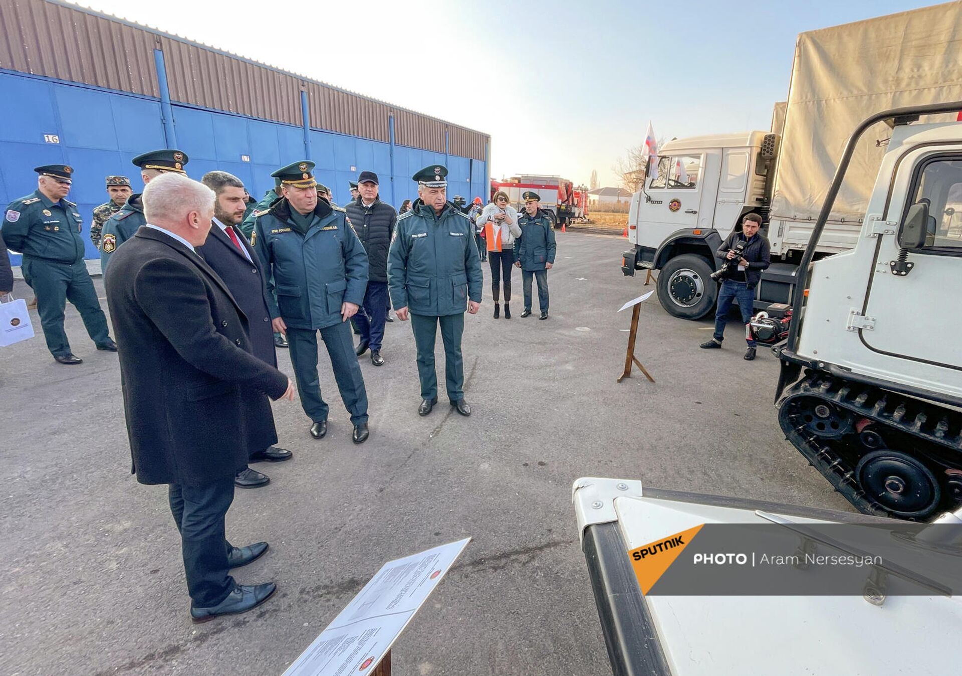 Демонстрация спасательной техники в армяно-российском Центре гуманитарного реагирования Демонстрация спасательной техники в армяно-российском Центре гуманитарного реагирования - Sputnik Армения, 1920, 06.12.2021