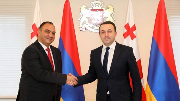 Իրակլի Ղարիբաշվիլին հանդիպել է ՀՀ ոստիկանապետ Վահե Ղազարյանի հետ - Sputnik Արմենիա