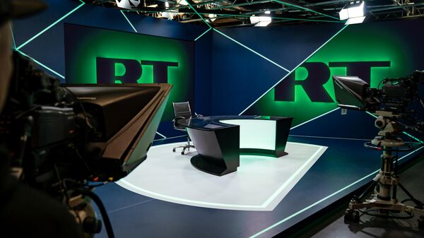 Павильон нового круглосуточного новостного канала на немецком языке RT DE - Sputnik Армения