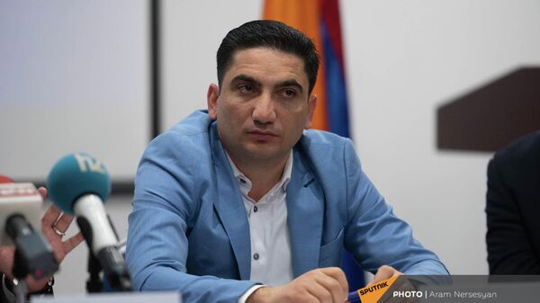 Наири Охикян на пресс-конференции лидеров Освободительного движения (28 декабря 2021). Еревaн - Sputnik Армения
